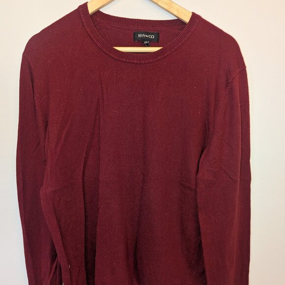 Men's RW & Co. Red Sweater - Picture 1 of 7